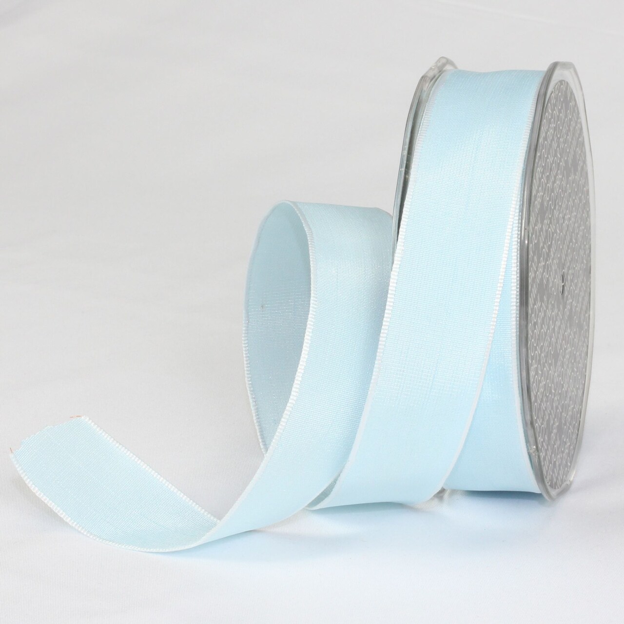 The Ribbon People Soft Blue French Wired Craft Ribbon 1" x 54 Yards